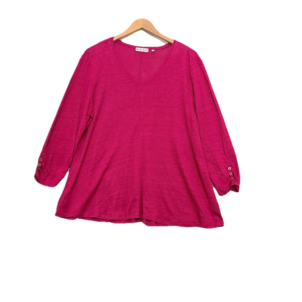 Habitat Clothes to Live In‎ Linen Sweater Medium Sustainable Beachy Lightweight